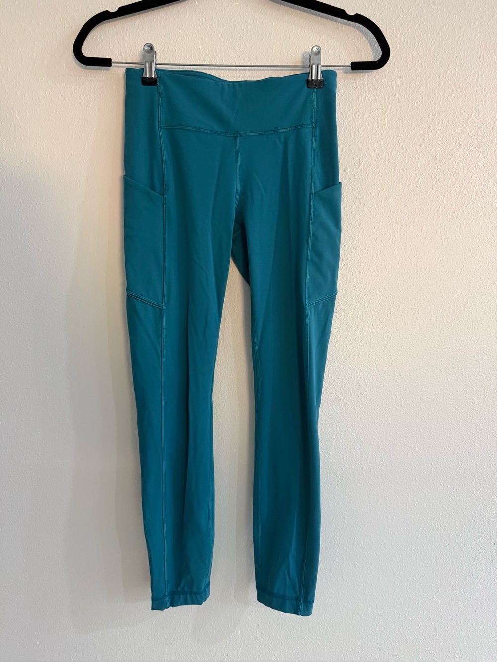 lululemon Speed Up Ice Cave Teal High-Rise Leggings with Side Pockets